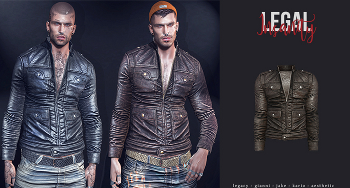 Legal Insanity - Damon leather jacket #8