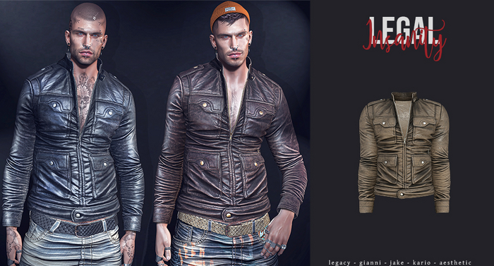 Legal Insanity - Damon leather jacket #10