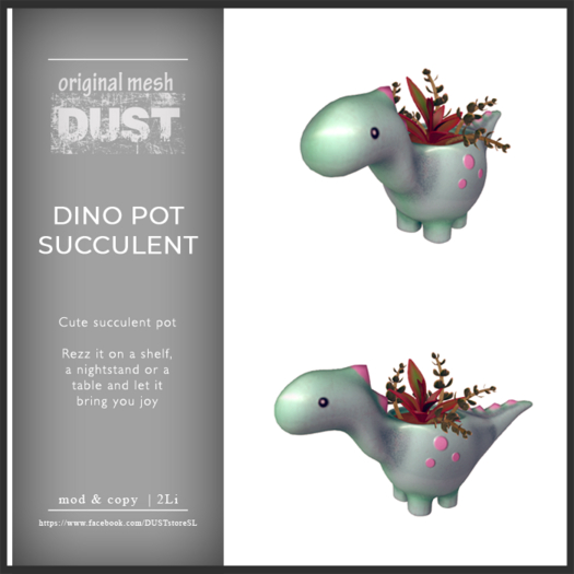 DUST: Dino Succulent Pot 