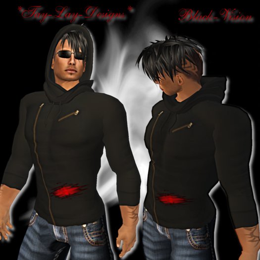 *Tay-Lay-Designs!!!-Black-Vision/Hoodie-Shirt