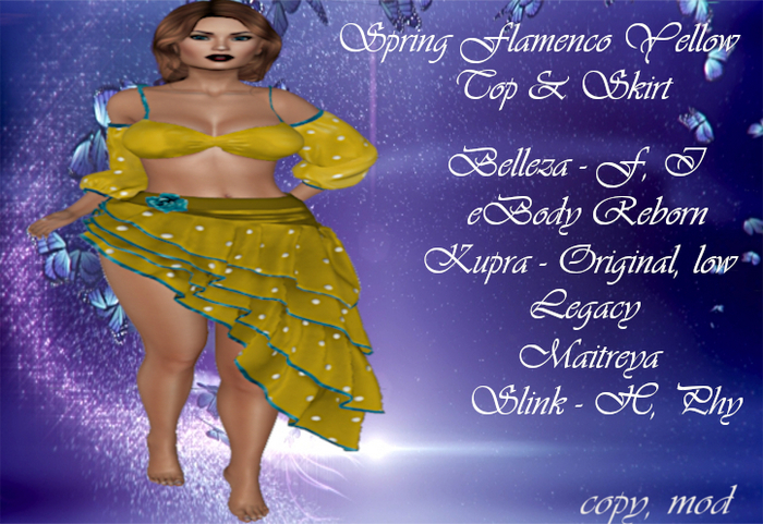 Spring Flamenco - Yellow