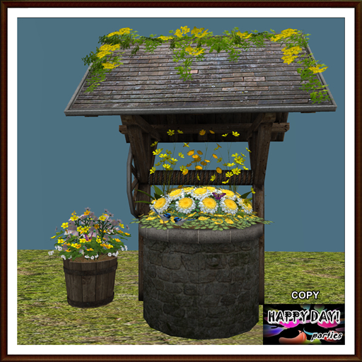 Spring - Plants - Antique Well and Bucket