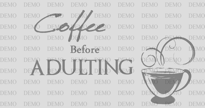 Wall Alpha - Coffee Before Adulting