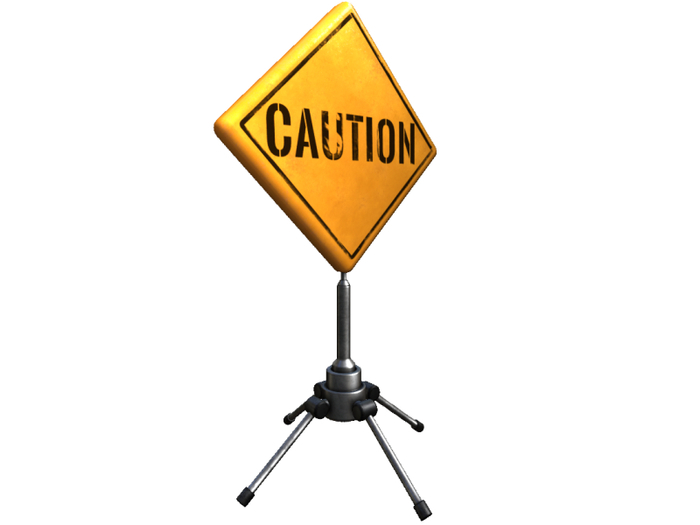 MadPea Road Rage - Caution Sign