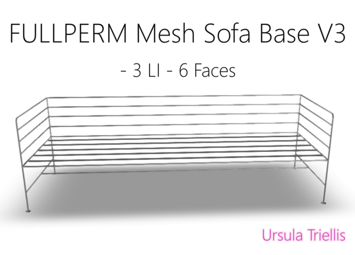 6770 FULLPERM Iron Mesh Sofa Base V3 - BOX