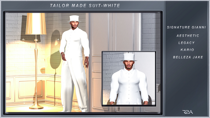 R2A-TAILOR MADE SUIT WHITE