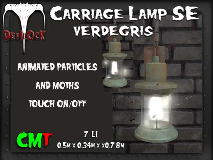 DEVILOCK - Carriage Lamp Verdegris Sp.Ed. (ADD TO UNPACK)