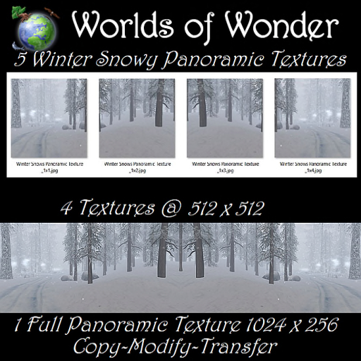 WoWScapes 5 Winter Snowy Panoramic Textures
