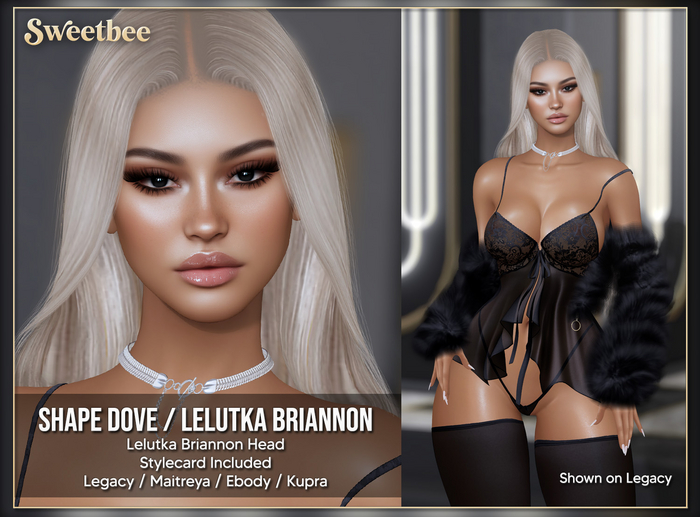 [Sweetbee] - Shape Dove (Lelutka Briannon Head)