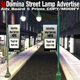 SLDomina Street Lamp Advertise Board COPY/MOD adv board