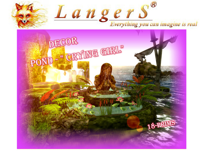 Decor Pond - " Crying Girl"