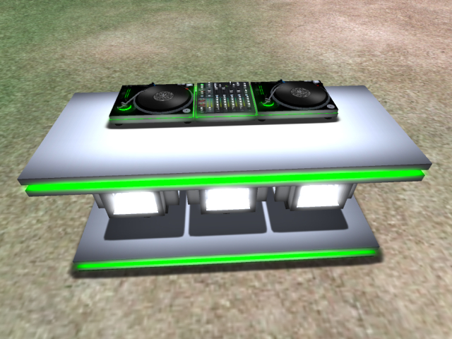 Cudo DJ booth with Soundsystem / Pult mit Soundsytem