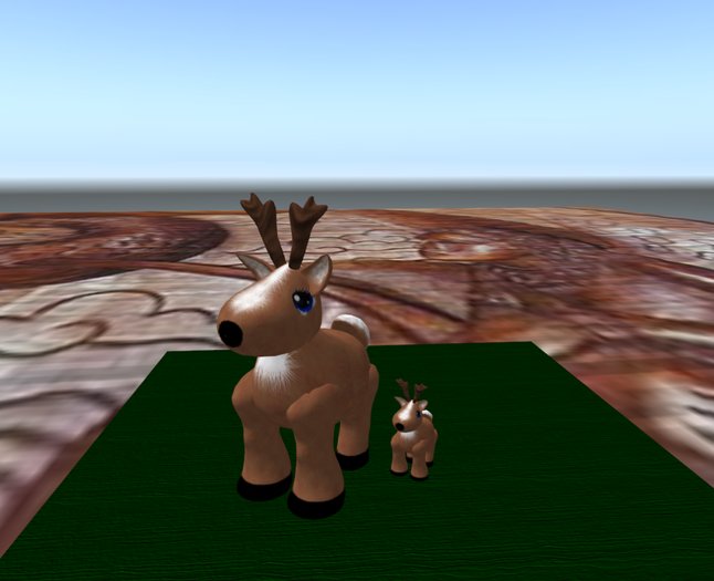 Mommy and Baby Reindeer Boxed