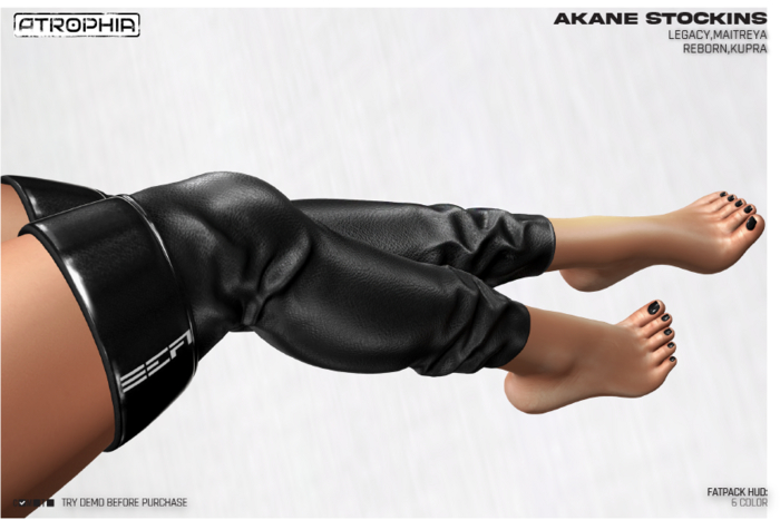 [A] Akane Stockings -  Black