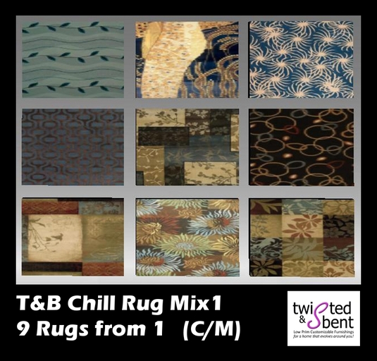 9 Rugs From One - Texture Changing Area Rug Chill Mix1