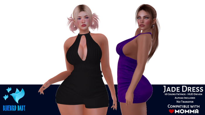 {bb} Jade Dress - LoveMomma Persephone Fatpack {ADD}