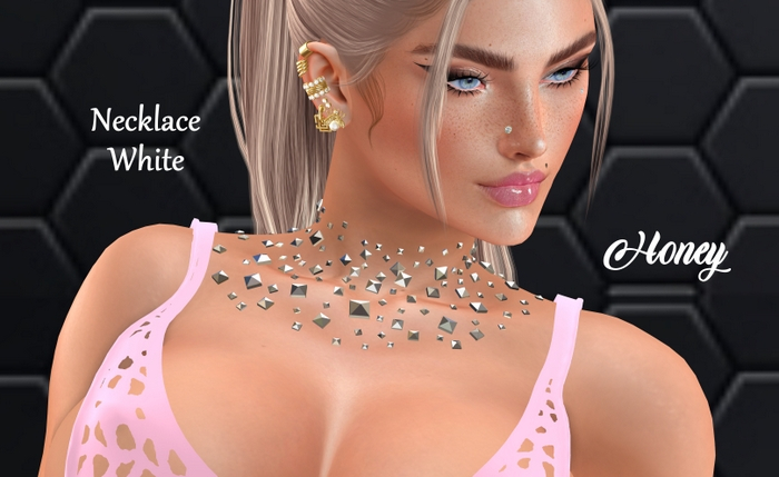 ::F:: HONEY NECKLACE WHITE (ADD)
