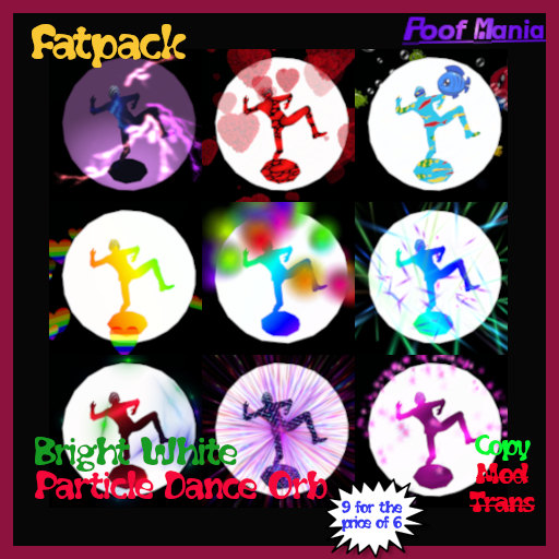 Bright White Particle Dance Orbs S1 Fatpack