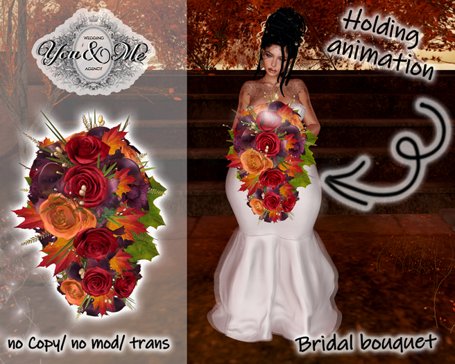 {Y&M Designs} Autumn Bridal Boquete Add