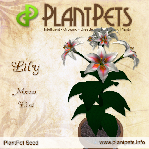 PlantPet Seed [Lily *Mona Lisa*] Rare Updated 3.088