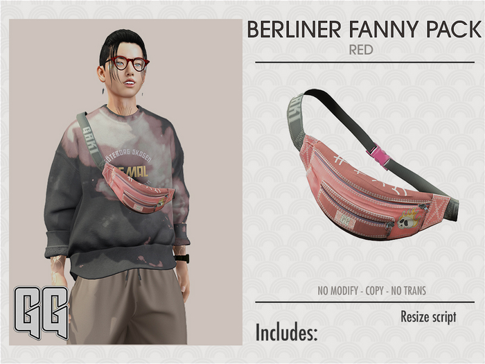 [GG] Berliner Fanny Pack - RED