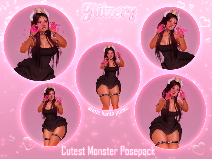 Glitzery ~ Cutest Monster Posepack