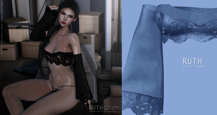 {le fil cassé} Ruth Top Bluebird