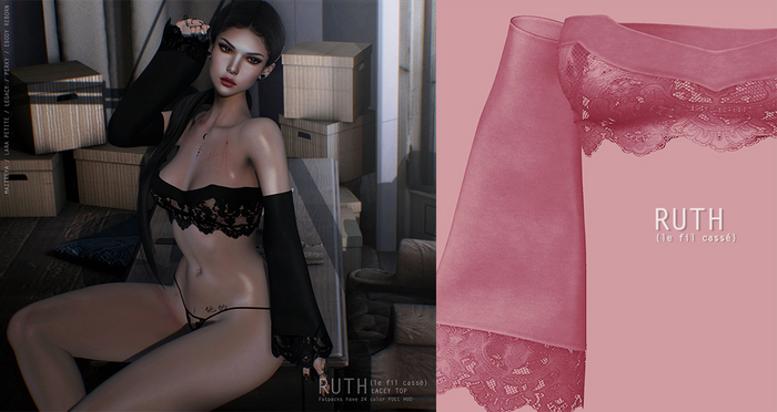 {le fil cassé} Ruth Top Coralberry