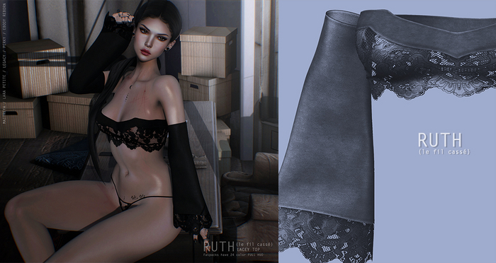 {le fil cassé} Ruth Top Graphite