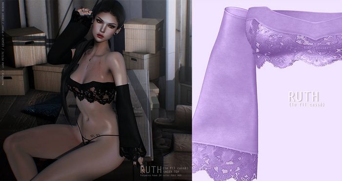 {le fil cassé} Ruth Top Lavender