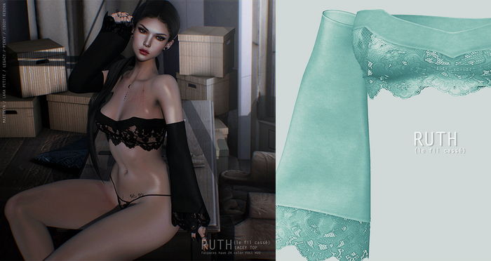 {le fil cassé} Ruth Top Seafoam