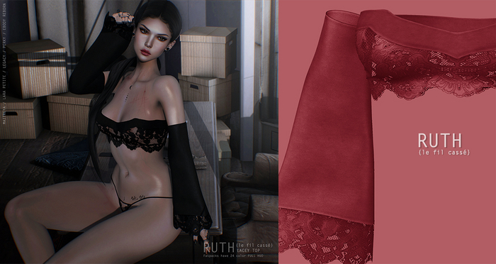 {le fil cassé} Ruth Top Red