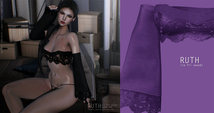 {le fil cassé} Ruth Top Violet