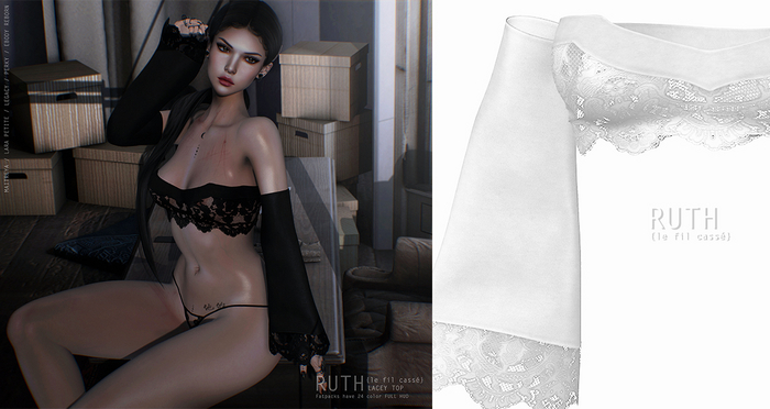 {le fil cassé} Ruth Top White