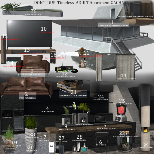 1.Timeless  ADULT Apartment ULTRARARE