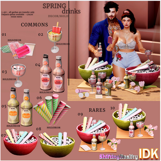 10.::IDK::. Spring Drinks - Rose Lemonade tray - REZZ RARE