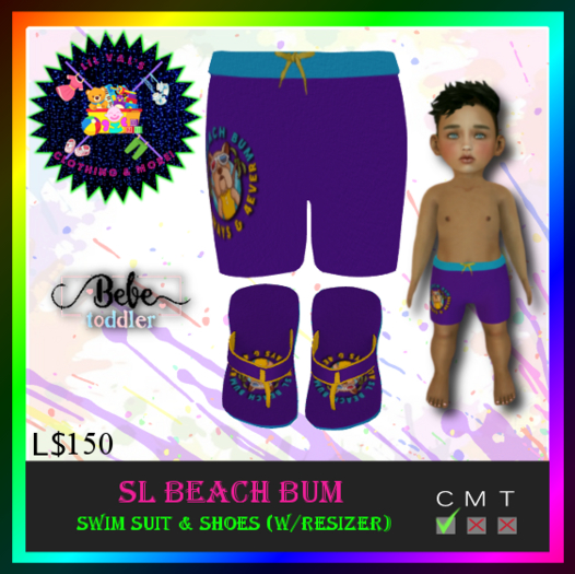 *LVD* SL Beach Bum Swiming Trunks - BeBe