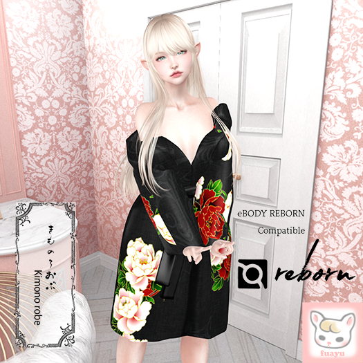 DEMO fuayu Kimono Robe botan