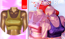 #MEWSERY BBcrop top {#20 Leather.Champagne}