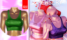 #MEWSERY BBcrop top {#19 Leather.Emerald}