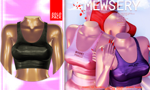 #MEWSERY BBcrop top {#11 Leather.Noir}