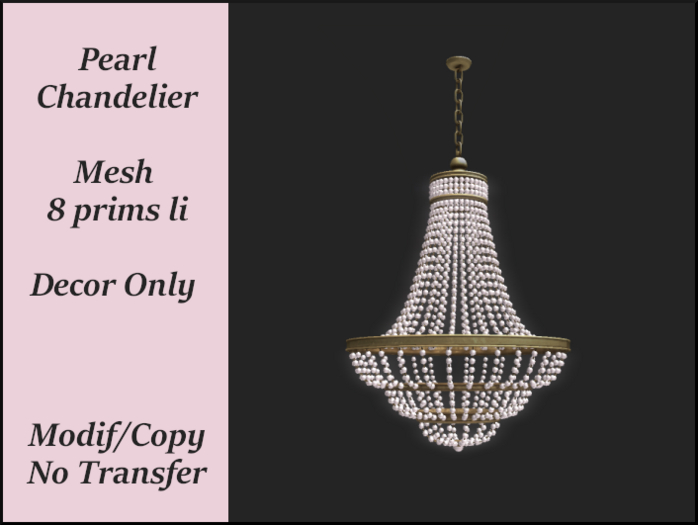 Pearl Chandelier -RAF-(ADD)