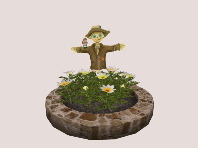 Plant With Scarecrow
