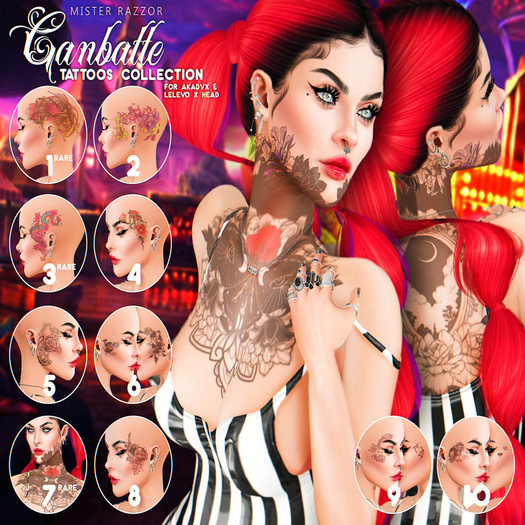 7. MR Ganbatte Collection Tattoo RARE