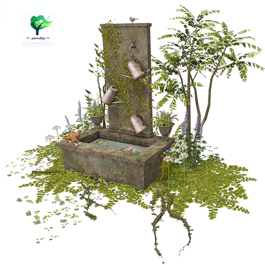 ~ xantes ~ Old Watering Can Fountain 02 (BOX)
