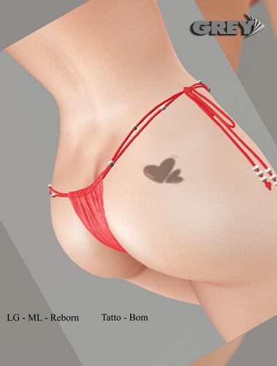 GREY - Tattoo - Heart -GIFT