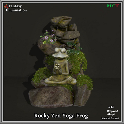 Rocky Zen Yoga Frog 