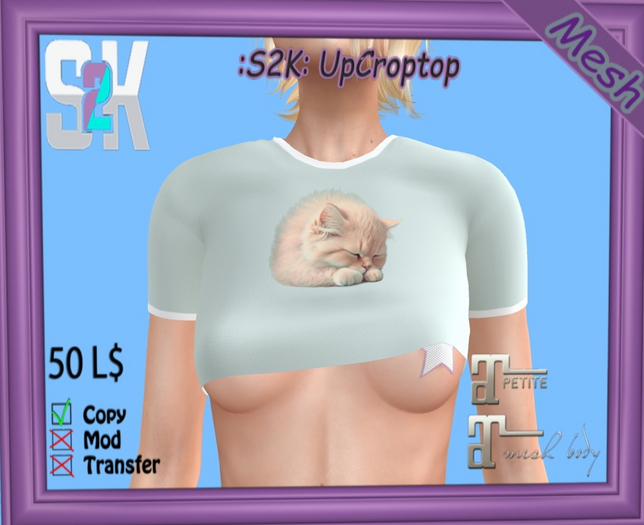 :S2K: Catnap UpCroptop - Green