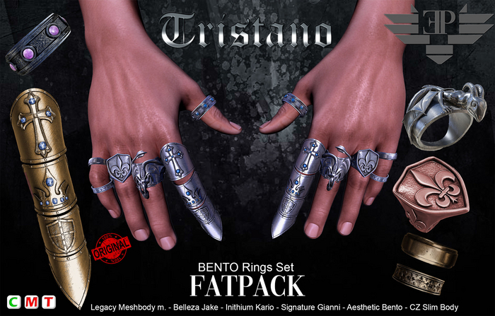 FATPACK  L'Emporio&PL::*Tristano*:: Set Armor Rings