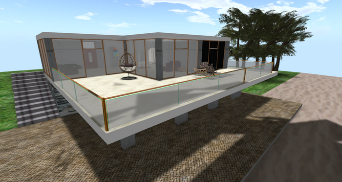 villa unico ambiente con terrazzo